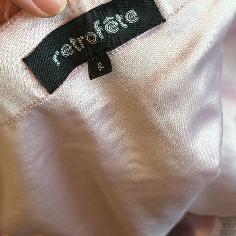 retrofete pink sequin and feather mini skirt - Picture 4 of 4
